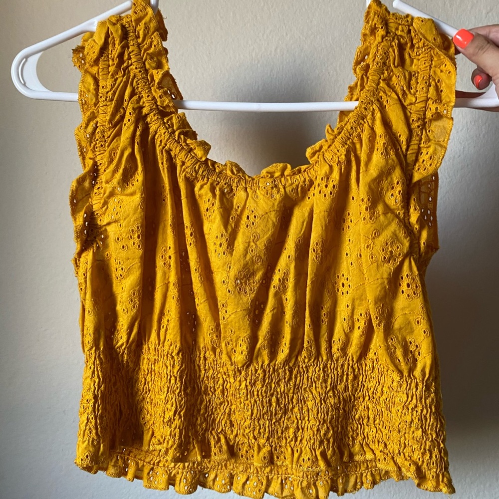 Yellow crop top - Picture 2 of 2